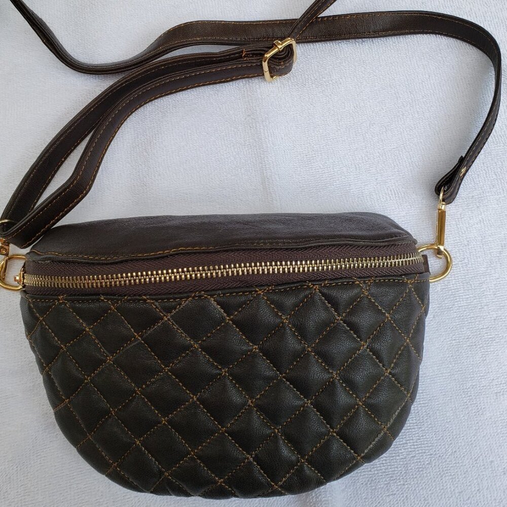 Crossbody Quilted Bag with Adjustable and Detachable Strap